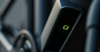 Close-up of an electric bike battery being charged
